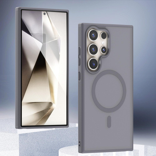 Samsung Galaxy S26 Transparent TPU Hybrid PC Magsafe Phone Case - Grey