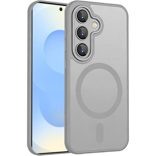 Samsung Galaxy S26 XDcase Skin Feel Magnetic Frosted Phone Case with Lens Film - Grey