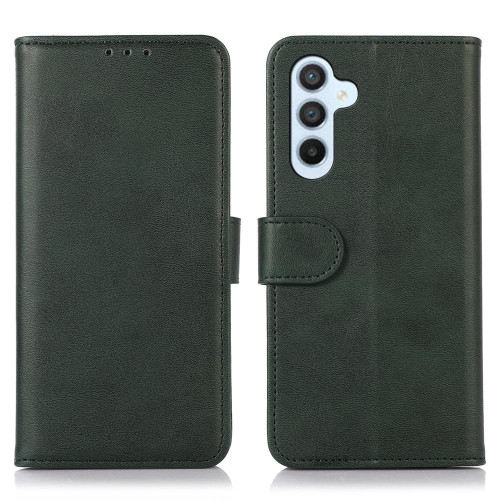 Samsung Galaxy A37 5G Cow Texture Flip Leather Phone Case - Green