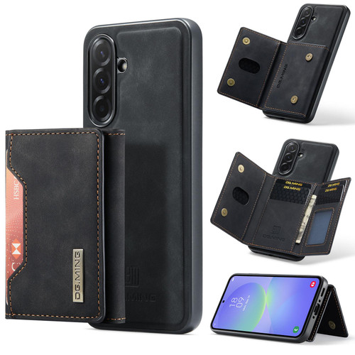 Samsung Galaxy A37 5G DG.MING M2 Series 3-Fold Multi Card Bag + Magnetic Phone Case - Black