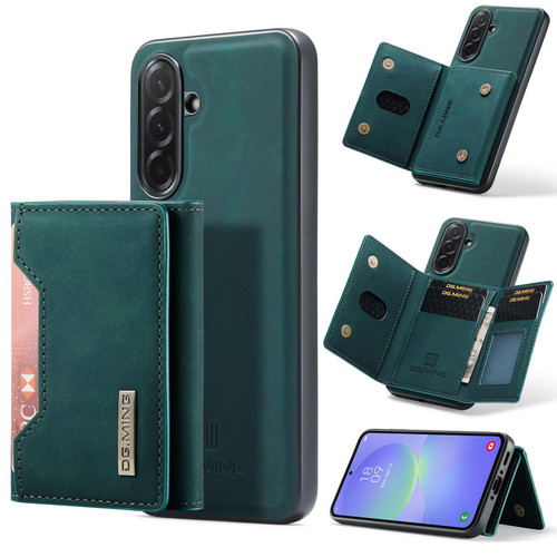 Samsung Galaxy A37 5G DG.MING M2 Series 3-Fold Multi Card Bag + Magnetic Phone Case - Green