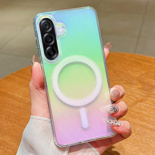 Samsung Galaxy A37 5G Gradient Color MagSafe Airbag Full Coverage Phone Case - Rainbow