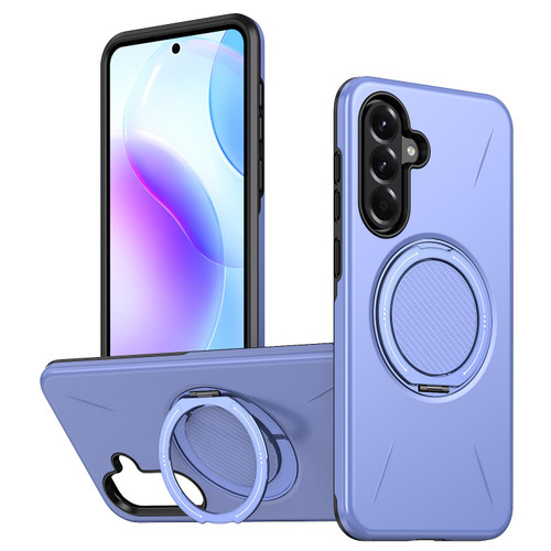 Samsung Galaxy A37 5G Kalebol Magnetic MagSafe Rotation Holder PC Phone Case - Lilac