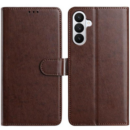 Samsung Galaxy A37 5G Lambskin 8-card Slot Leather Phone Case - Brown