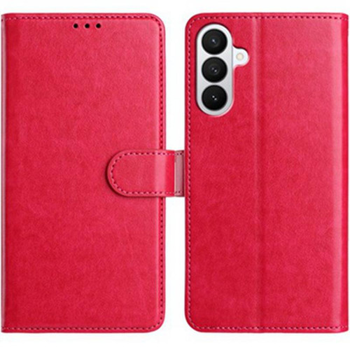 Samsung Galaxy A37 5G Lambskin 8-card Slot Leather Phone Case - Rose Red