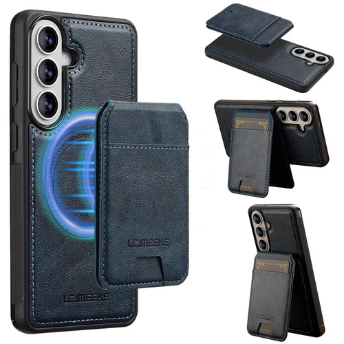 Samsung Galaxy A37 5G LC.IMEEKE L3 Series Detachable RFID Card Bag Magsafe Phone Case - Blue