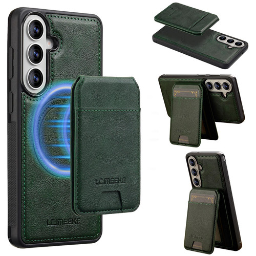 Samsung Galaxy A37 5G LC.IMEEKE L3 Series Detachable RFID Card Bag Magsafe Phone Case - Green