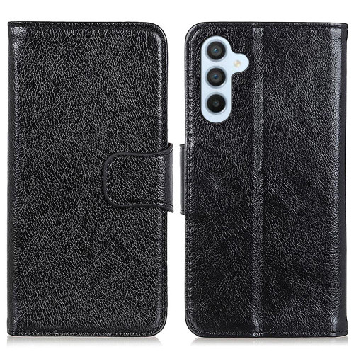 Samsung Galaxy A37 5G Nappa Texture Horizontal Flip Leather Phone Case - Black