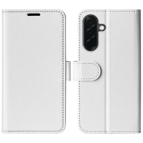 Samsung Galaxy A37 5G R64 Texture Horizontal Flip Leather Phone Case - White