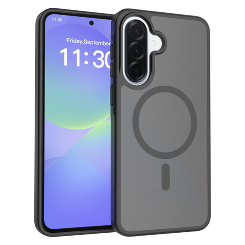 Samsung Galaxy A37 5G Skin Feel TPU Hybrid PC MagSafe Phone Case - Black