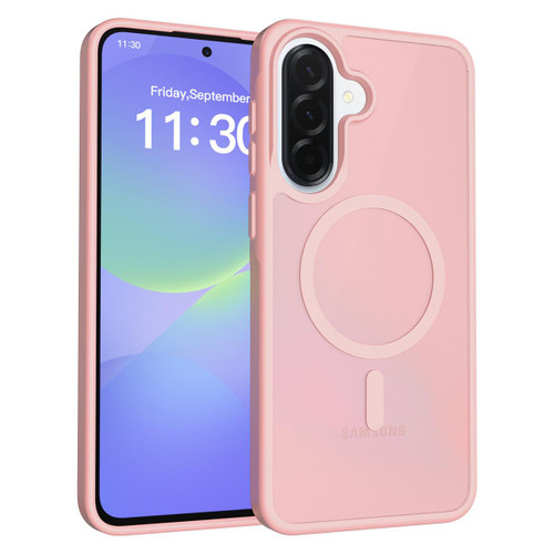 Samsung Galaxy A37 5G Skin Feel TPU Hybrid PC MagSafe Phone Case - Pink