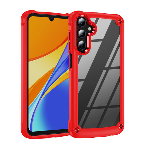 Samsung Galaxy A37 5G TPU + PC Lens Protection Phone Case - Red