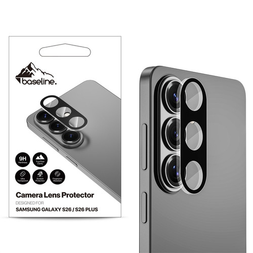 Baseline Tempered Glass Lens Protector for Samsung Galaxy S26 / Galaxy S26 Plus - Black