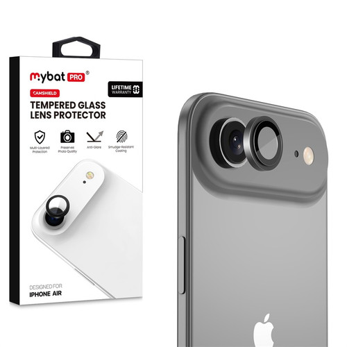 MyBat Pro Tempered Glass CamShield Lens Protector for Apple iPhone Air - Black