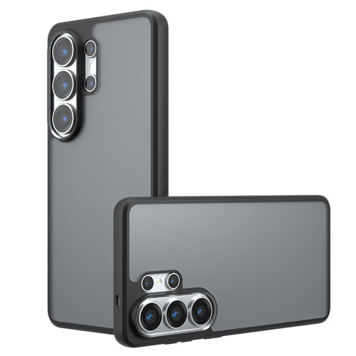 Samsung Galaxy S26 Ultra 5G Armor Precise Hole PC Hybrid TPU Phone Case - Frosted Black