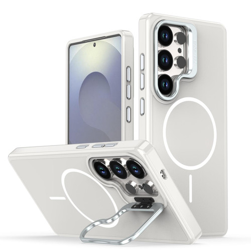 Samsung Galaxy S26 Ultra 5G Bright Color Imitation Camera Bracket Magsafe Phone Case - Summit Stone