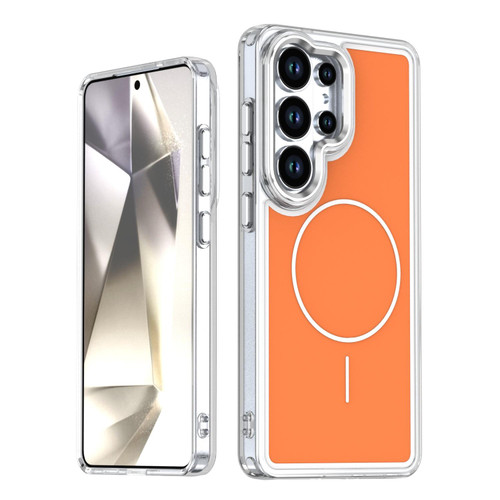 Samsung Galaxy S26 Ultra 5G Bright Shadow Two-color MagSafe Magnetic Phone Case - Orange
