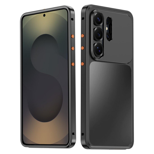 Samsung Galaxy S26 Ultra 5G Buckle Magnetic Metal Phone Case - Black