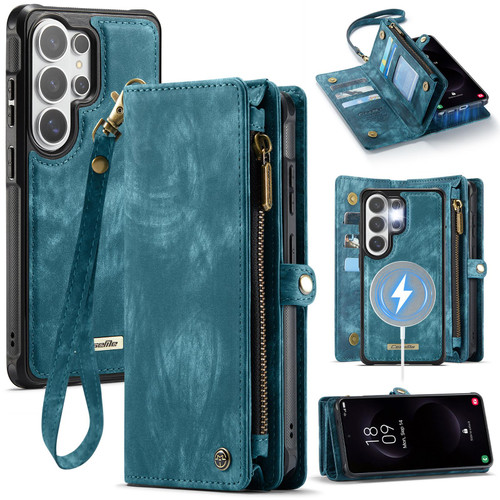 Samsung Galaxy S26 Ultra 5G CaseMe 008 Detachable Multifunctional Leather Phone Case - Blue