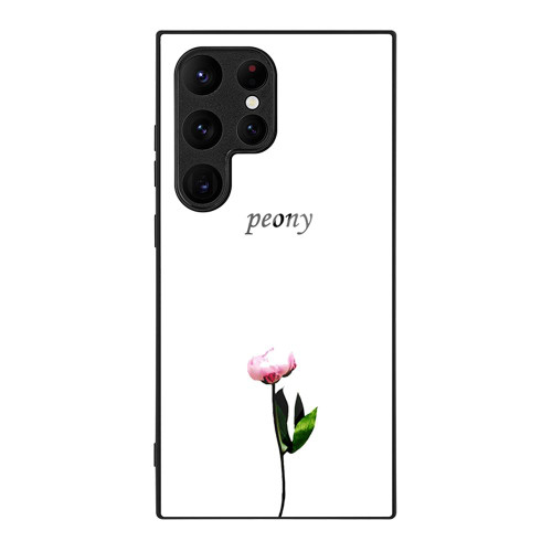 Samsung Galaxy S26 Ultra 5G Colorful Painted Glass Phone Case - A Flower