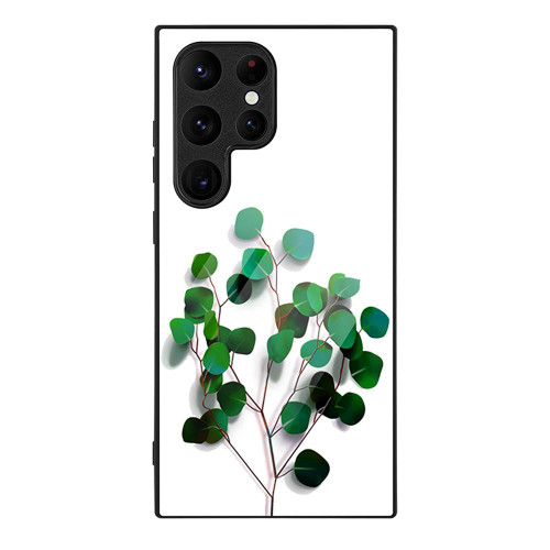 Samsung Galaxy S26 Ultra 5G Colorful Painted Glass Phone Case - Sapling