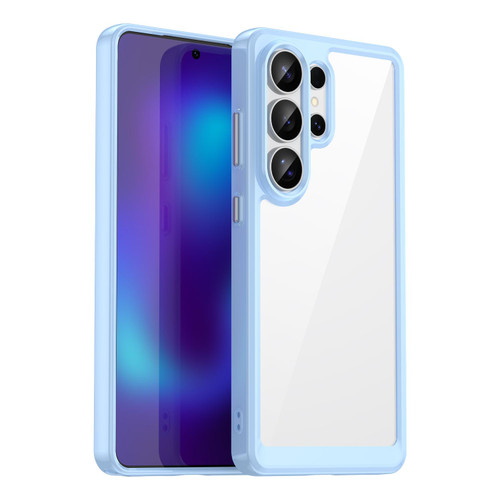 Samsung Galaxy S26 Ultra 5G Colorful Series Acrylic Hybrid TPU Phone Case - Blue