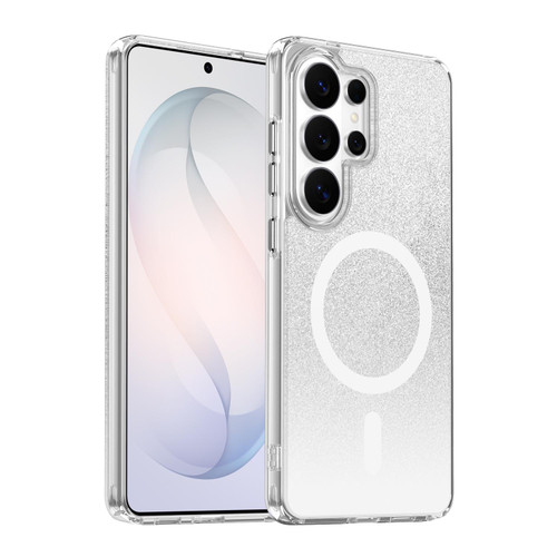 Samsung Galaxy S26 Ultra 5G Crystal Glitter Magnetic Phone Case - White