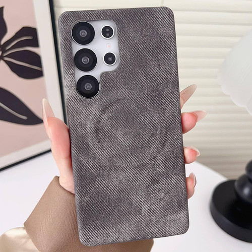 Samsung Galaxy S26 Ultra 5G Denim MagSafe Magnetic PC + PU Phone Case - Dark Grey