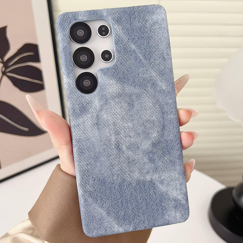 Samsung Galaxy S26 Ultra 5G Denim MagSafe Magnetic PC + PU Phone Case - Grayish Blue