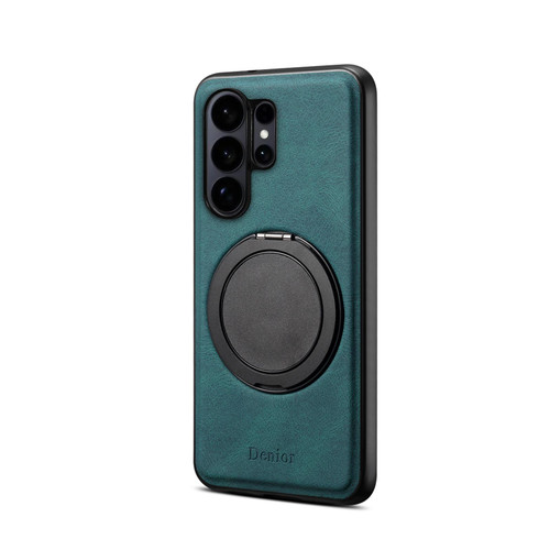 Samsung Galaxy S26 Ultra 5G Denior A14 Skin Feel Rotating Holder MagSafe Phone Case - Blue