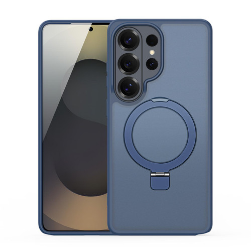 Samsung Galaxy S26 Ultra 5G DUX DUCIS Yind Series MagSafe TPU Hybrid PC Phone Case with Stand - Dark Blue