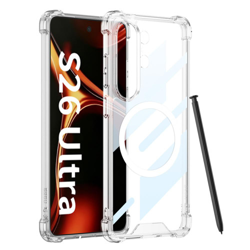 Samsung Galaxy S26 Ultra 5G GKK Airbag Magnetic Shockproof Phone Case - Transparent