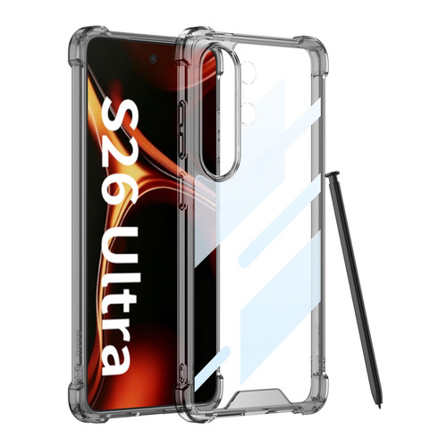 Samsung Galaxy S26 Ultra 5G GKK Airbag Shockproof PC Phone Case - Transparent Black