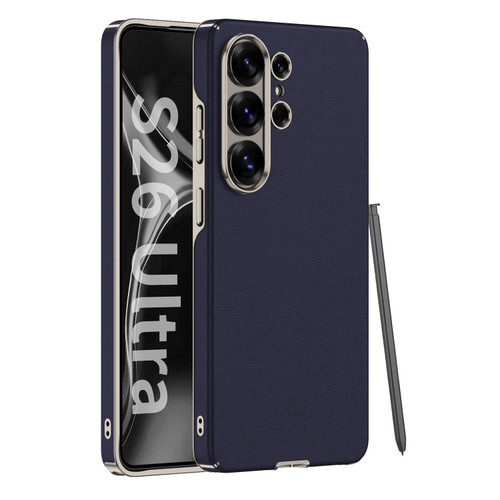 Samsung Galaxy S26 Ultra 5G GKK Curved Vegan Leather Full Coverage Phone Case - Blue