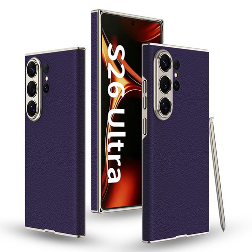 Samsung Galaxy S26 Ultra 5G GKK Skin-feeling Leather Curved Phone Case - Purple