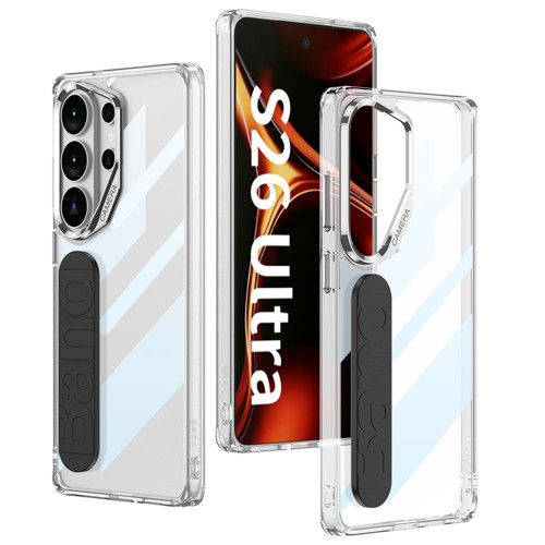 Samsung Galaxy S26 Ultra 5G GKK Space Silicone Wristband Phone Case - Black