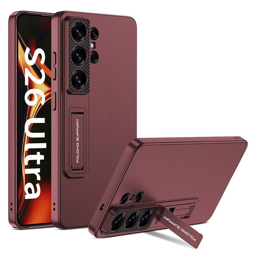 Samsung Galaxy S26 Ultra 5G GKK Ultra-thin Full Coverage Phone Case with Holder - Purple