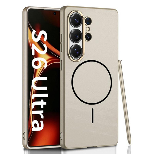 Samsung Galaxy S26 Ultra 5G GKK Ultra-thin Skin Feel Magnetic Thin Ring Phone Case, Not Included Pen - Titanium Gray