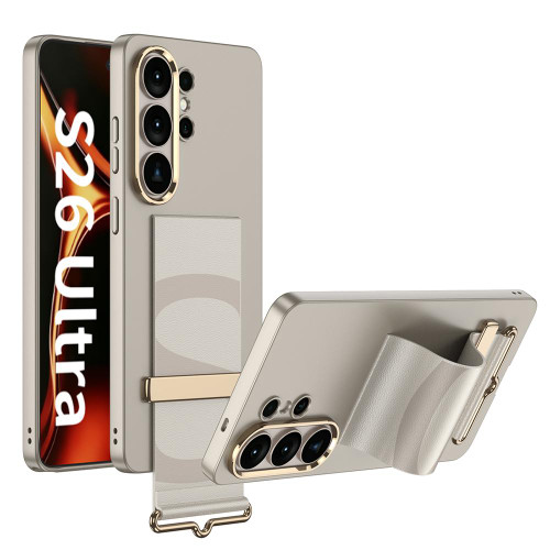 Samsung Galaxy S26 Ultra 5G GKK Ultra-thin Wristband Holder Phone Case - Gray