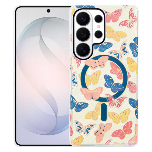 Samsung Galaxy S26 Ultra 5G IMD Blue Light Jungle Series Magnetic Phone Case - Butterflies