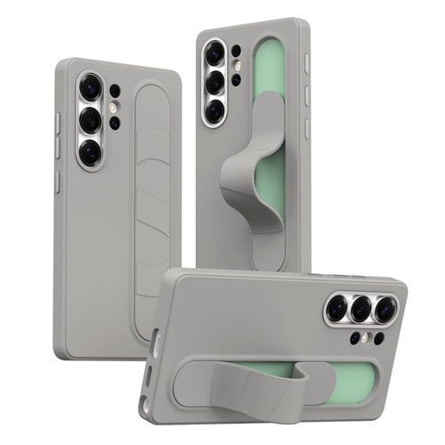 Samsung Galaxy S26 Ultra 5G Intelligent Control Button Wristband Phone Case - Titanium Gunmetal