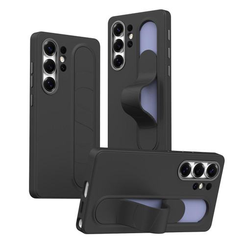 Samsung Galaxy S26 Ultra 5G Intelligent Control Button Wristband Phone Case - Titanium Shadow Black