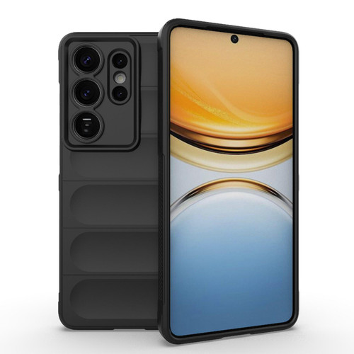 Samsung Galaxy S26 Ultra 5G Magic Shield TPU + Flannel Phone Case - Black