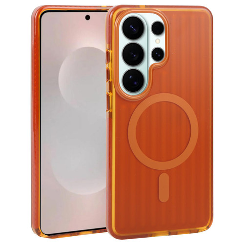 Samsung Galaxy S26 Ultra 5G Mutural Series TPU Hard PC Magnetic Phone Case - Orange