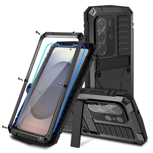 Samsung Galaxy S26 Ultra 5G R-JUST Life Waterproof Dustproof Shockproof Phone Case - Black