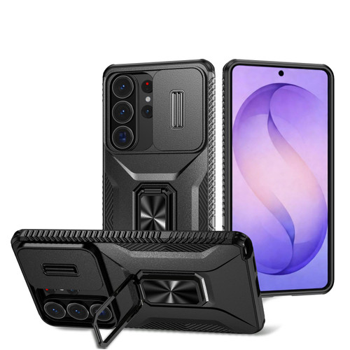 Samsung Galaxy S26 Ultra 5G Sliding Camshield Holder Phone Case - Black
