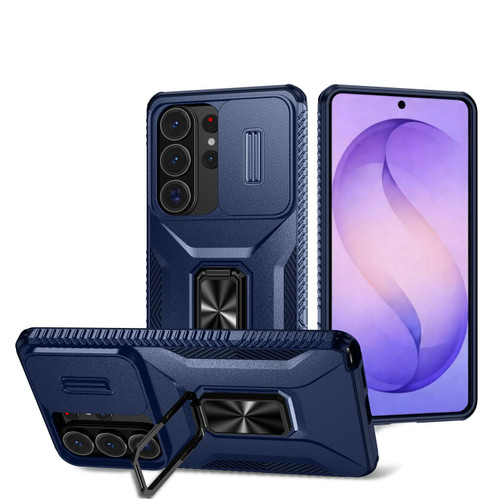 Samsung Galaxy S26 Ultra 5G Sliding Camshield Holder Phone Case - Blue