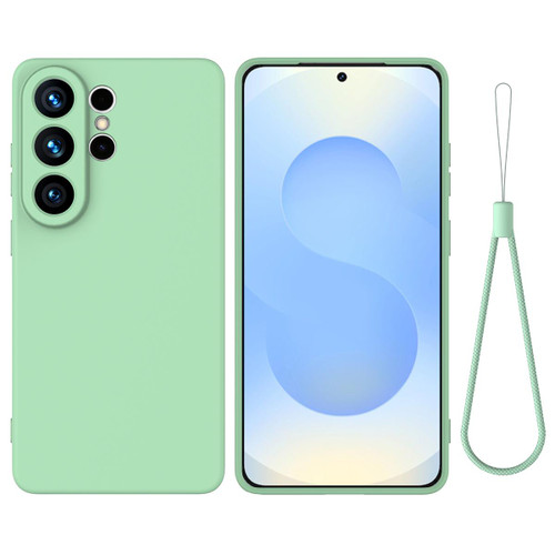 Samsung Galaxy S26 Ultra 5G Solid Color Liquid Silicone Dropproof Full Coverage Phone Case - Green