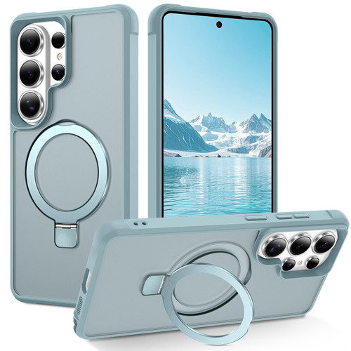 Samsung Galaxy S26 Ultra 5G TPU+PC MagSafe Magnetic Holder Phone Case - Lake Blue