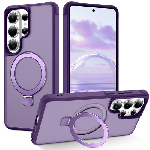Samsung Galaxy S26 Ultra 5G TPU+PC MagSafe Magnetic Holder Phone Case - Purple